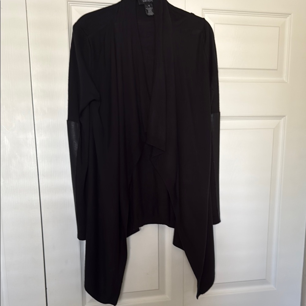 Karen Kane Black Cardigan Sweater with Waterfall Hem XS - Picture 1 of 8